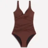 Cannes Cross Wrap Swimsuit Bitter Chocolate Cannes Cross Wrap Swimsuit Bitter Chocolate