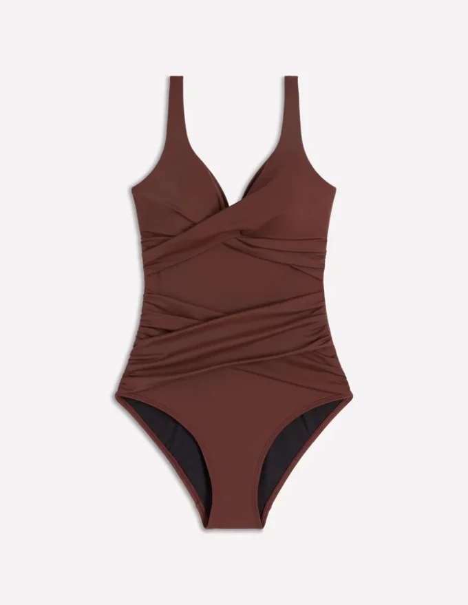 Cannes Cross Wrap Swimsuit Bitter Chocolate Cannes Cross Wrap Swimsuit Bitter Chocolate