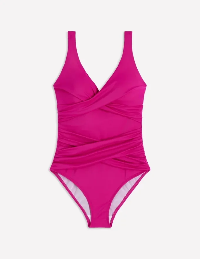 Cannes Cross Wrap Swimsuit Bright Fuchsia Cannes Cross Wrap Swimsuit Bright Fuchsia