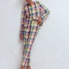 Canonbury 7/8 Linen Pants Soft Yellow, Pink Multigingham Canonbury 7/8 Linen Pants Soft Yellow, Pink Multigingham