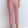 Canonbury 7/8 Linen Pants Vintage Rose Gingham Canonbury 7/8 Linen Pants Vintage Rose Gingham
