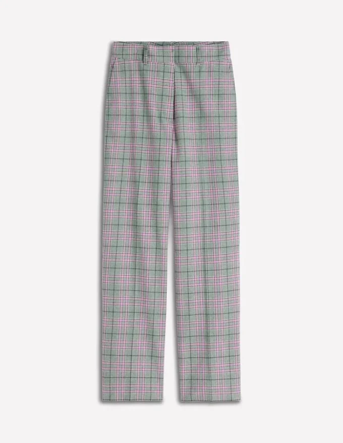 Canonbury Tailored Pants Green, Pink and Brown Check Canonbury Tailored Pants Green, Pink and Brown Check