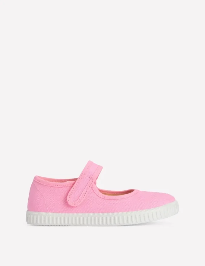 Canvas Mary Janes Pink