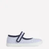 Canvas Mary Janes Stripe Canvas Mary Janes Stripe