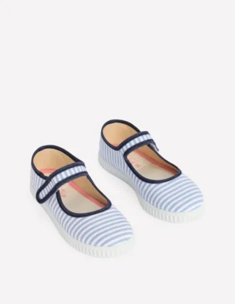 Canvas Mary Janes Stripe