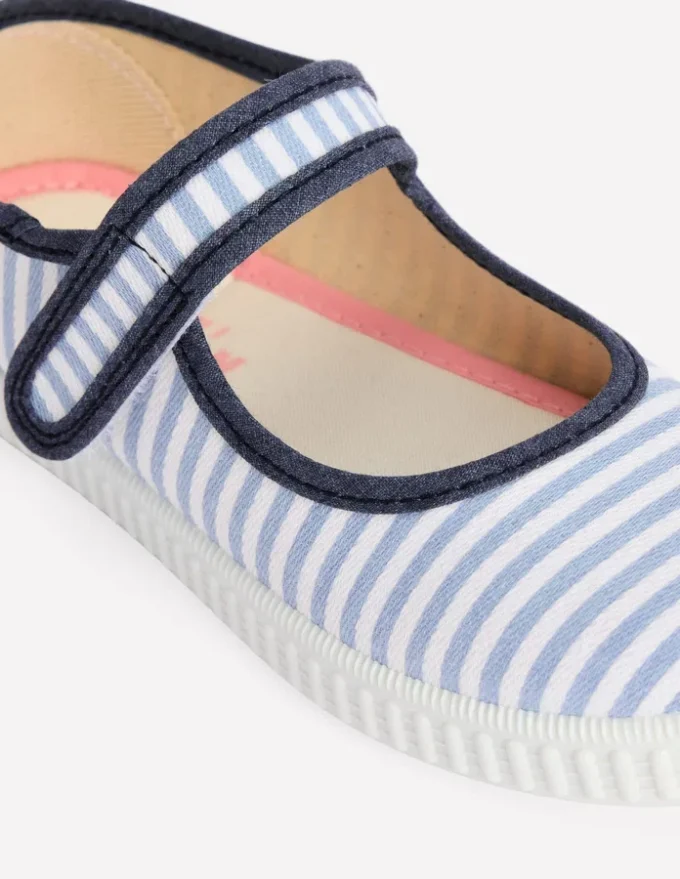 Canvas Mary Janes Stripe Canvas Mary Janes Stripe