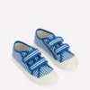 Canvas Sneakers Blue Ticking Stripe