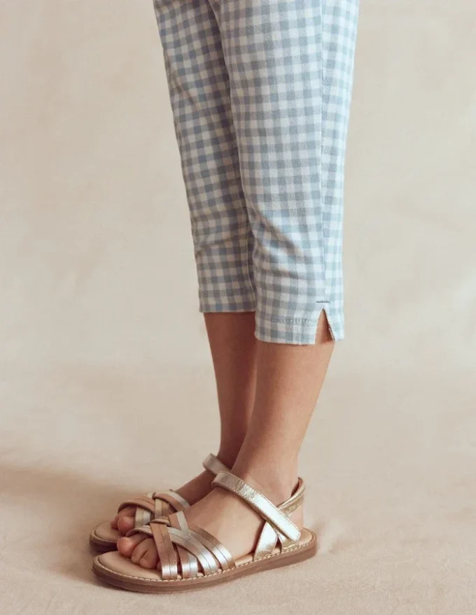 Capri Pants Blue Gingham