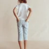 Capri Pants Blue Gingham