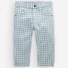 Capri Pants Blue Gingham