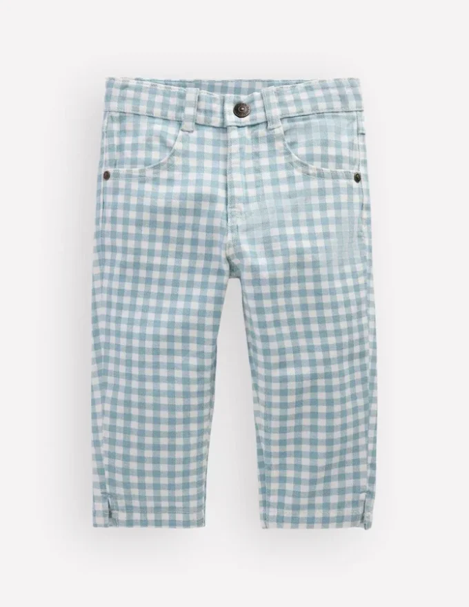 Capri Pants Blue Gingham