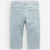 Capri Pants Blue Gingham