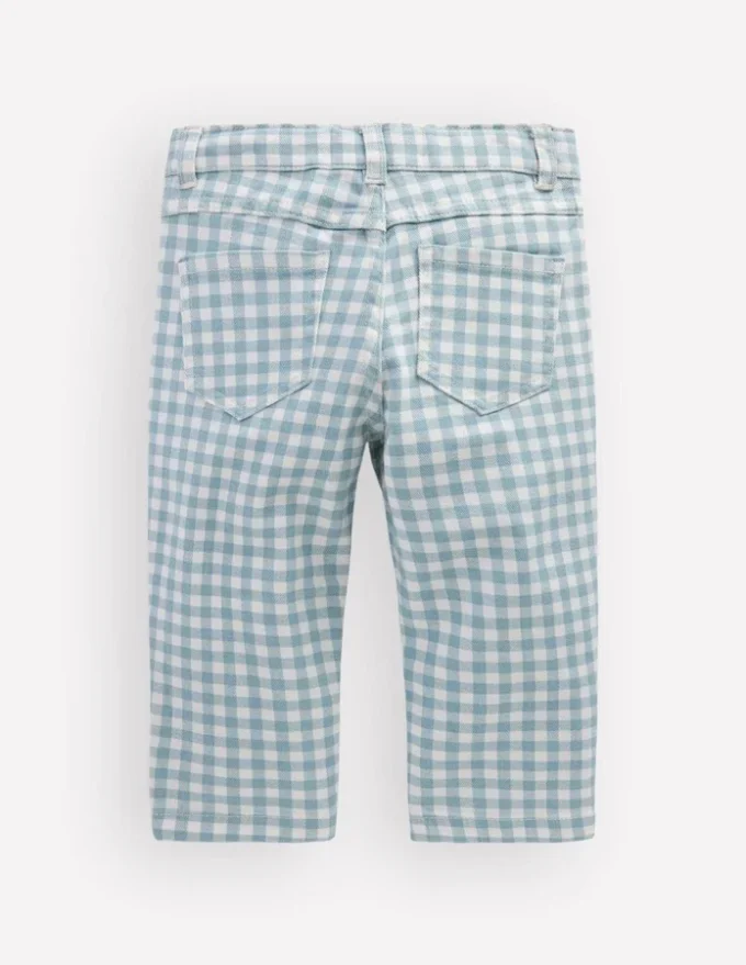 Capri Pants Blue Gingham