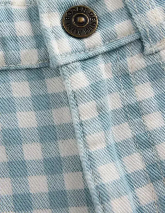Capri Pants Blue Gingham