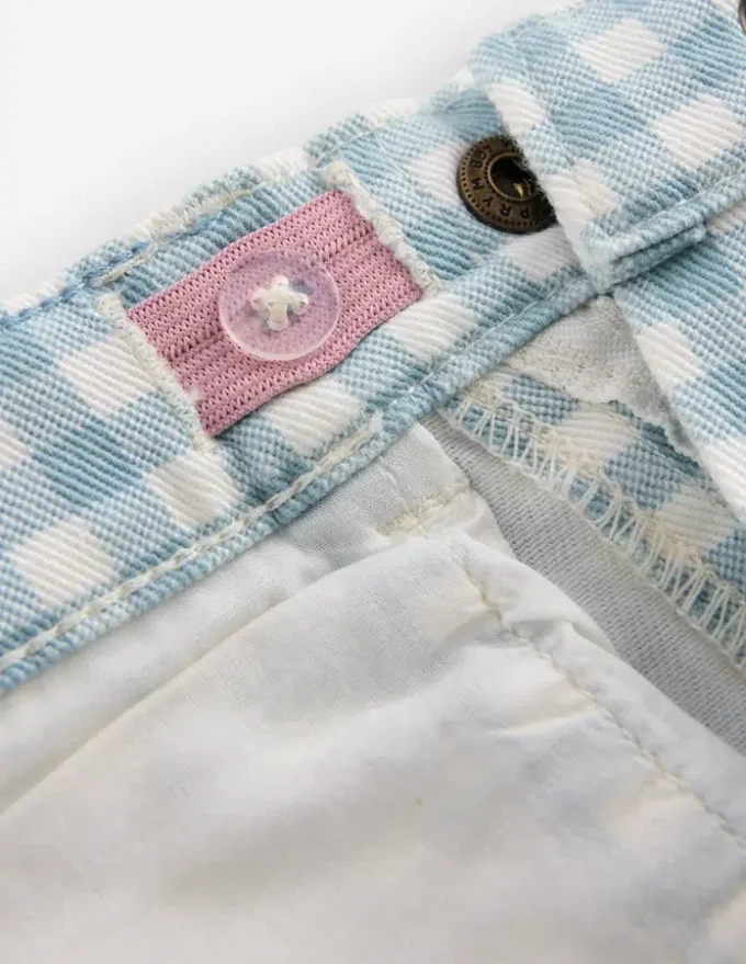 Capri Pants Blue Gingham