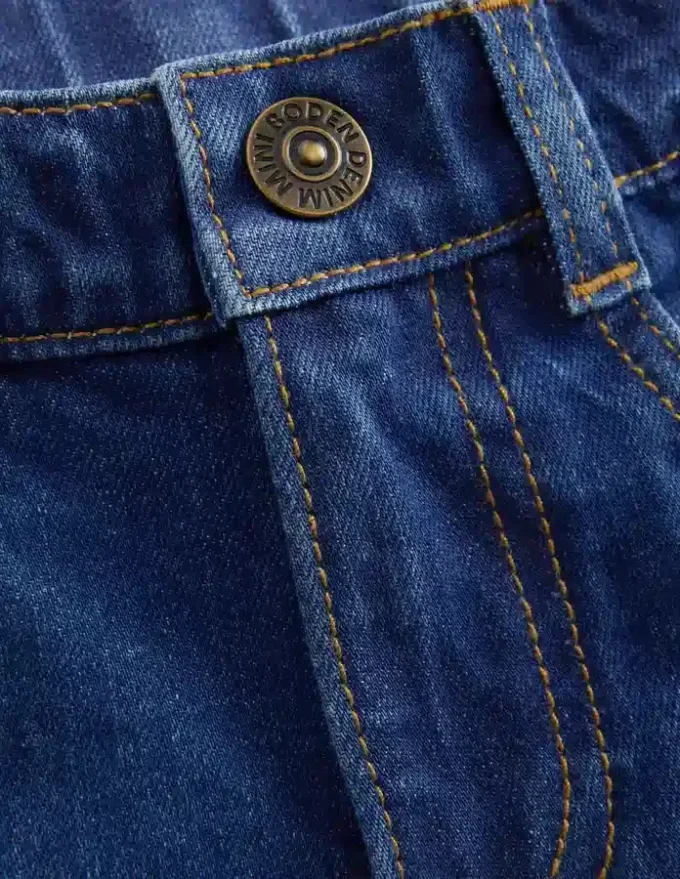 Capri Pants Denim Mid Wash