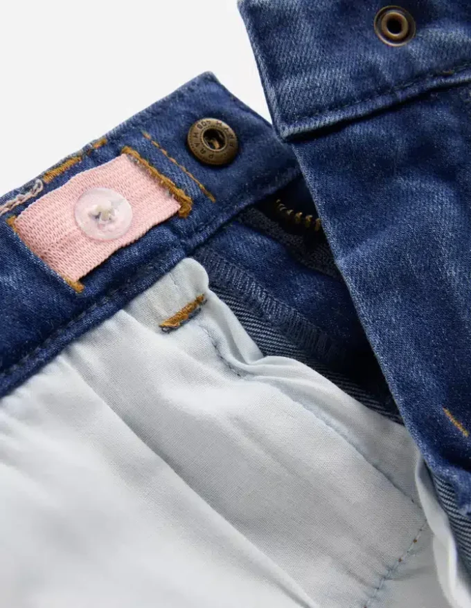 Capri Pants Denim Mid Wash