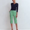 Capri Pants Rich Emerald, Gingham Capri Pants Rich Emerald, Gingham