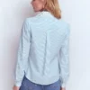Cara Cotton Shirt Blue and white stripe Cara Cotton Shirt Blue and white stripe