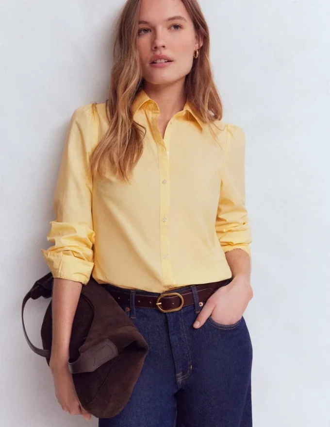 Cara Cotton Shirt Buttercream Cara Cotton Shirt Buttercream