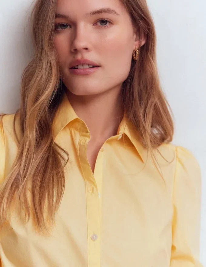 Cara Cotton Shirt Buttercream Cara Cotton Shirt Buttercream