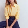 Cara Cotton Shirt Buttercream Cara Cotton Shirt Buttercream