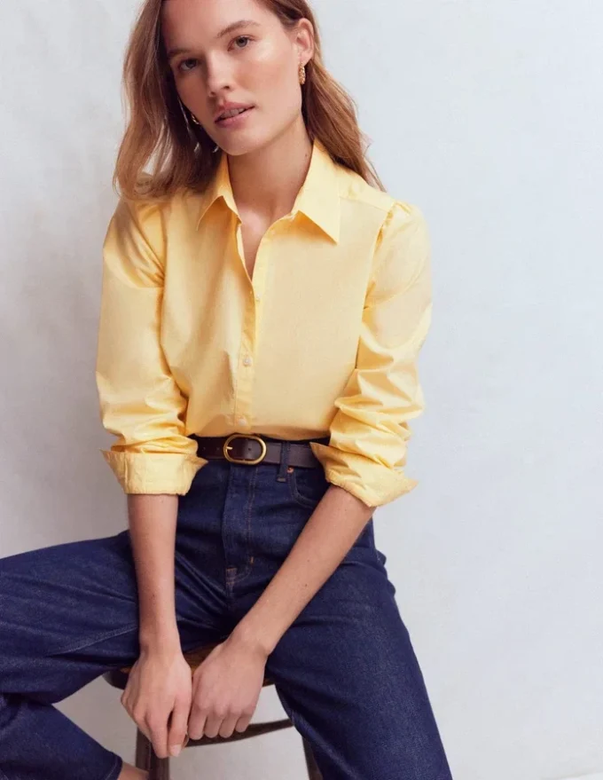 Cara Cotton Shirt Buttercream Cara Cotton Shirt Buttercream