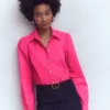 Cara Cotton Shirt Pop Pansy Cara Cotton Shirt Pop Pansy