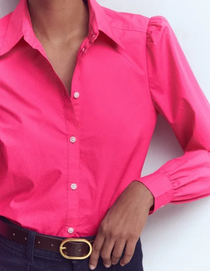 Cara Cotton Shirt Pop Pansy Cara Cotton Shirt Pop Pansy