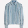 Cara Denim Shirt Blue Broderie Cara Denim Shirt Blue Broderie