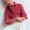 Cara Lace Shirt Cherry Blush Cara Lace Shirt Cherry Blush