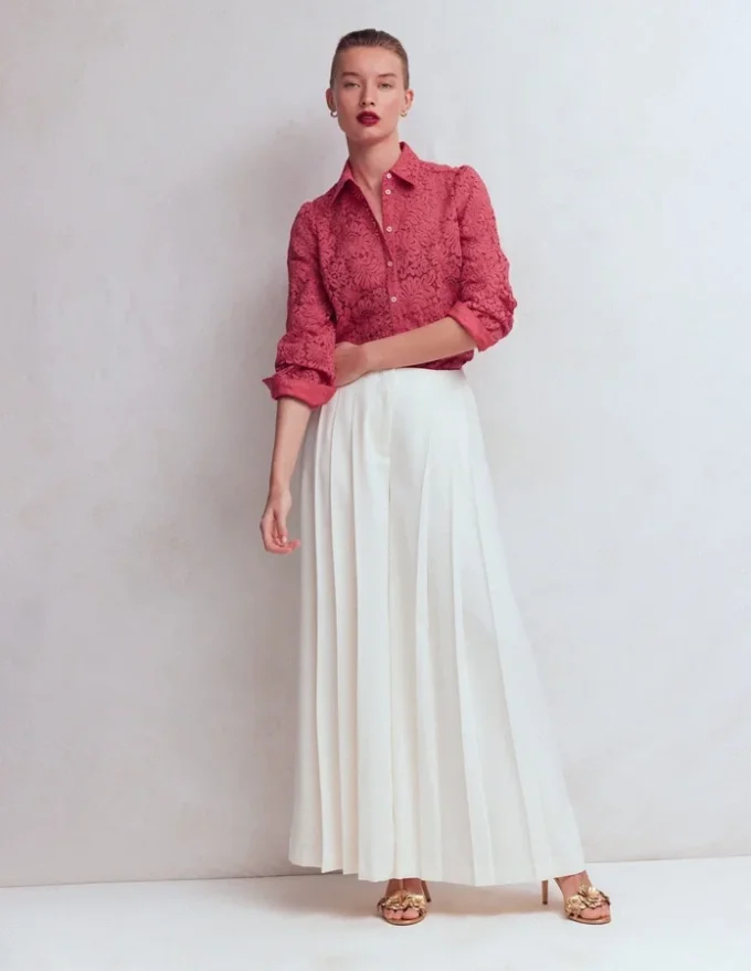 Cara Lace Shirt Cherry Blush Cara Lace Shirt Cherry Blush