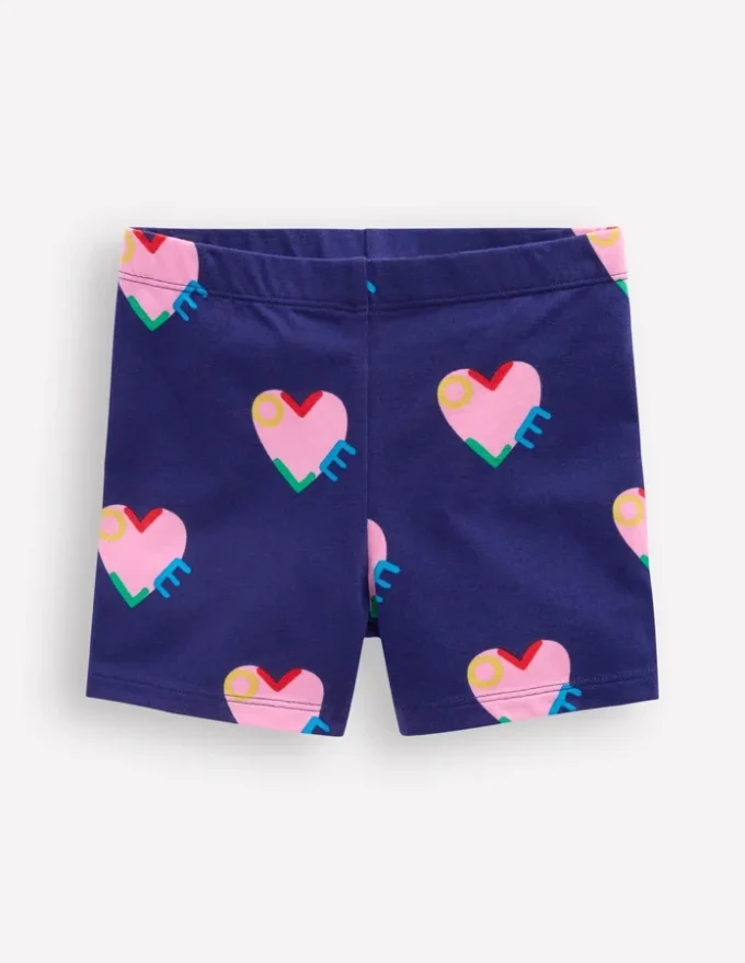 Cartwheel Shorts Navy Love Hearts Cartwheel Shorts Navy Love Hearts