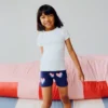 Cartwheel Shorts Navy Love Hearts Cartwheel Shorts Navy Love Hearts