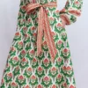Cary Cotton Midi Dress Multi, Ornamental Stamp Cary Cotton Midi Dress Multi, Ornamental Stamp