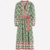 Cary Cotton Midi Dress Multi, Ornamental Stamp Cary Cotton Midi Dress Multi, Ornamental Stamp