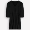 Cary V-Neck Jersey Dress Black Cary V-Neck Jersey Dress Black