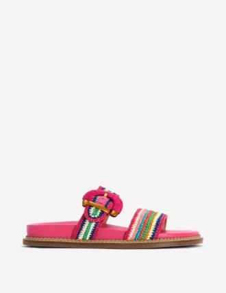 Caryl Double Strap Sandals Multi Stripe