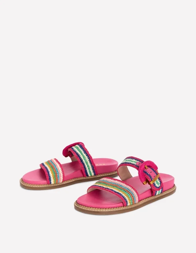 Caryl Double Strap Sandals Multi Stripe Caryl Double Strap Sandals Multi Stripe