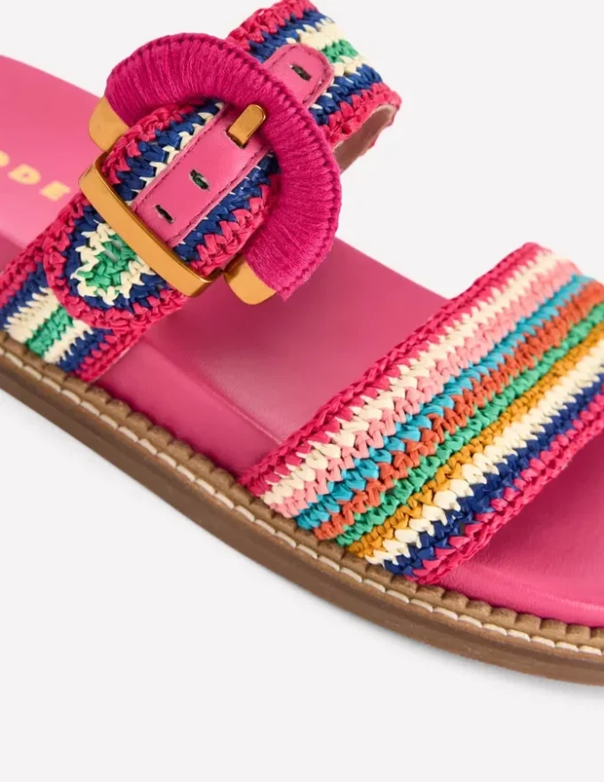 Caryl Double Strap Sandals Multi Stripe Caryl Double Strap Sandals Multi Stripe
