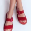 Caryl Double Strap Sandals Post Box Red