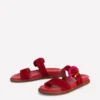 Caryl Double Strap Sandals Post Box Red