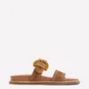 Caryl Double Strap Sandals Tan