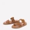 Caryl Double Strap Sandals Tan