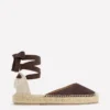 Cassie Flat Espadrilles Bitter Chocolate