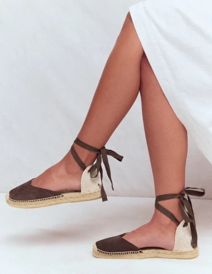 Cassie Flat Espadrilles Bitter Chocolate