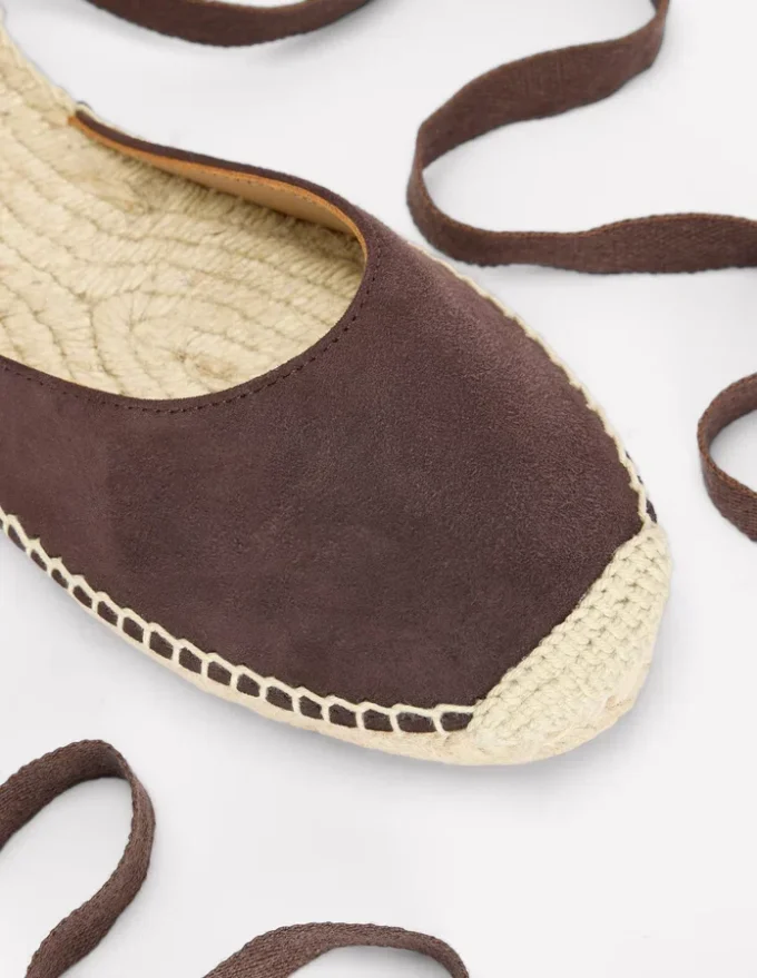 Cassie Flat Espadrilles Bitter Chocolate