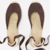 Cassie Flat Espadrilles Bitter Chocolate