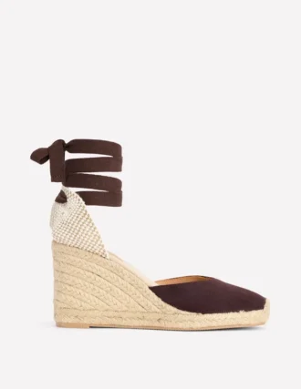 Cassie High Wedge Espadrilles Bitter Chocolate