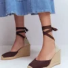 Cassie High Wedge Espadrilles Bitter Chocolate Cassie High Wedge Espadrilles Bitter Chocolate